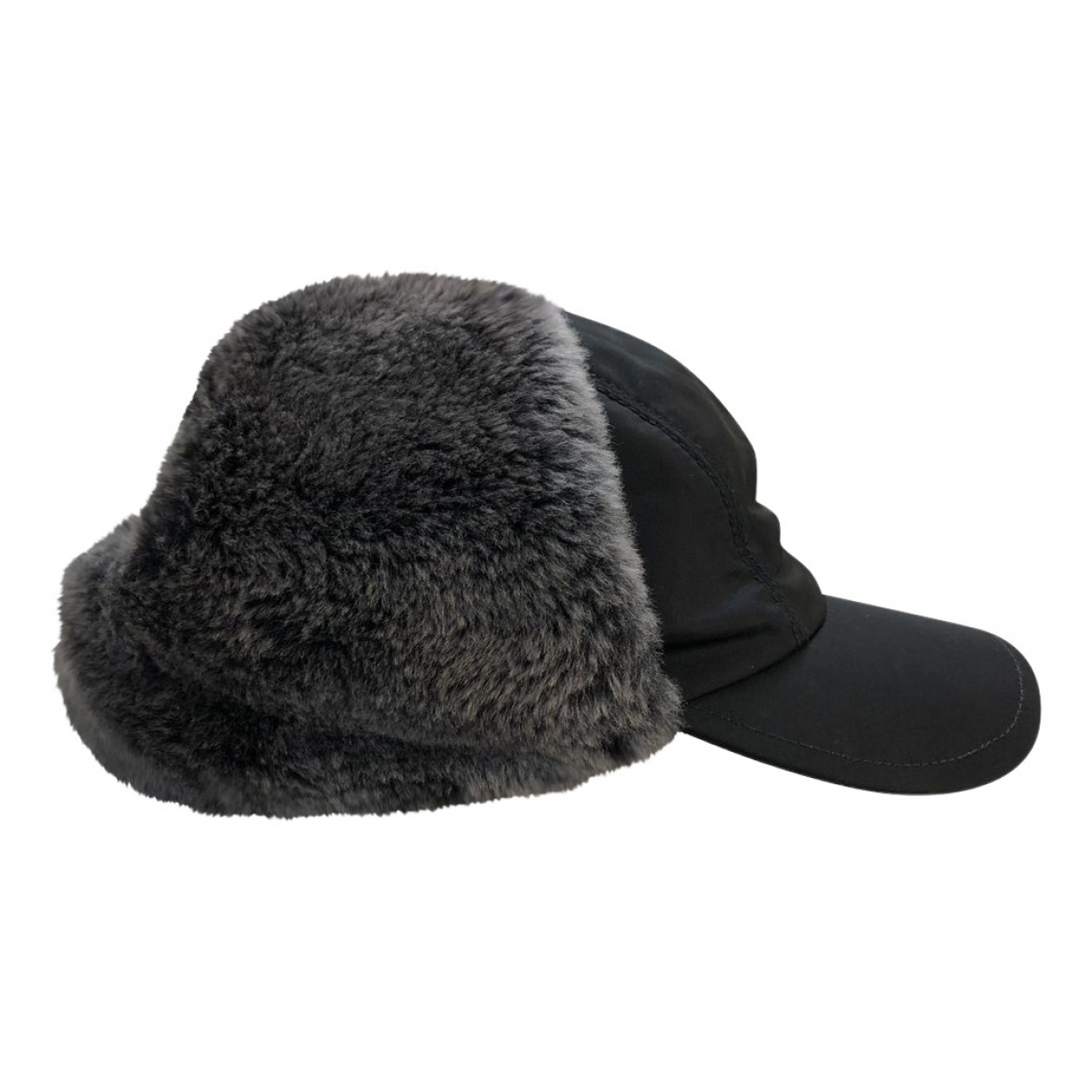 Faux fur hat Prada Black size M 